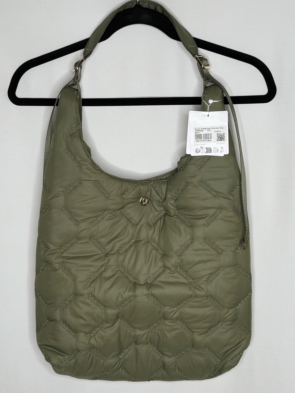 lululemon Quilty Pleasures Shoulder Bag 14L Bay Leaf Gold NWT